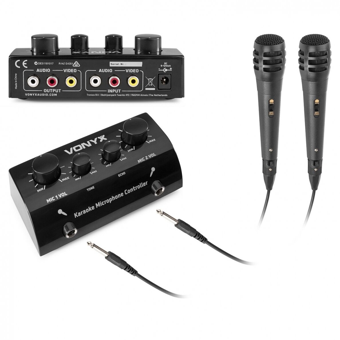KARAOKE SISTEMA SU DVIEM RANKINIAIS MIKROFONAIS VONYX AV430B 103.113 JUODA 1 KARAOKE SISTEMA SU DVIEM RANKINIAIS MIKROFONAIS VONYX AV430B 103.113 JUODA 1