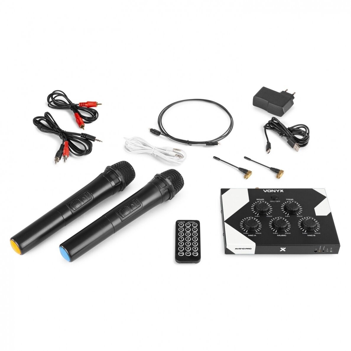 VONYX AV510 103.115 KARAOKE MICROPHONE CONTROLLER PRO 9 VONYX AV510 103.115 KARAOKE MICROPHONE CONTROLLER PRO 9