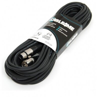 KABELIS MIKROFONUI CABLE4ME MC-3PIN-20M XLR/XLR 20 M 1 KABELIS MIKROFONUI CABLE4ME MC-3PIN-20M XLR/XLR 20 M 1