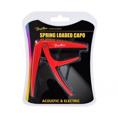 BOSTON BC-85-RD CAPO FOR ACOUSTIC OR ELECTRIC GUITAR 1