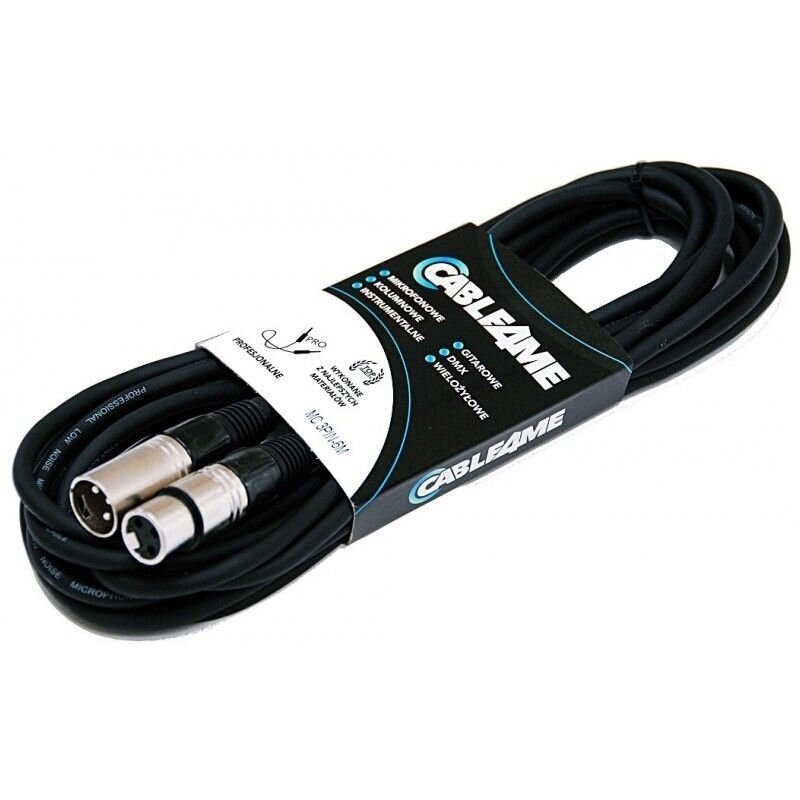 CABLE4ME MC-3PIN-5M XLR/XLR 5 M MICROPHONE CABLE 1 CABLE4ME MC-3PIN-5M XLR/XLR 5 M MICROPHONE CABLE 1