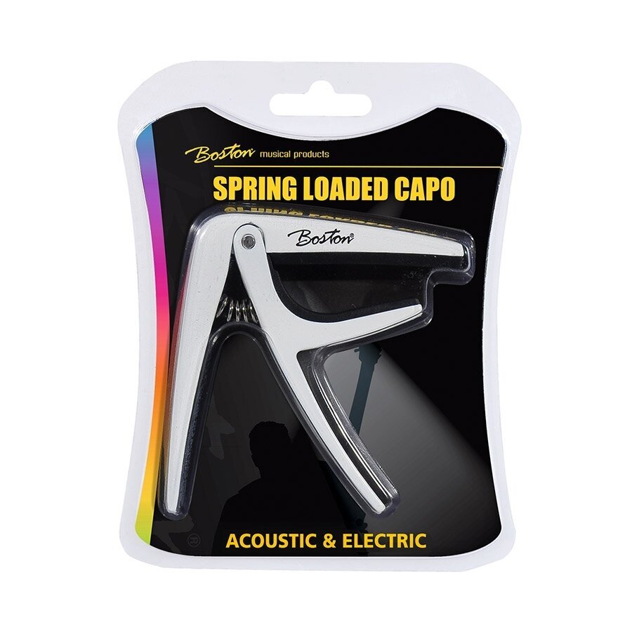 BOSTON BC-85-WH CAPO FOR ACOUSTIC OR ELECTRIC GUITAR BOSTON BC-85-WH CAPO FOR ACOUSTIC OR ELECTRIC GUITAR