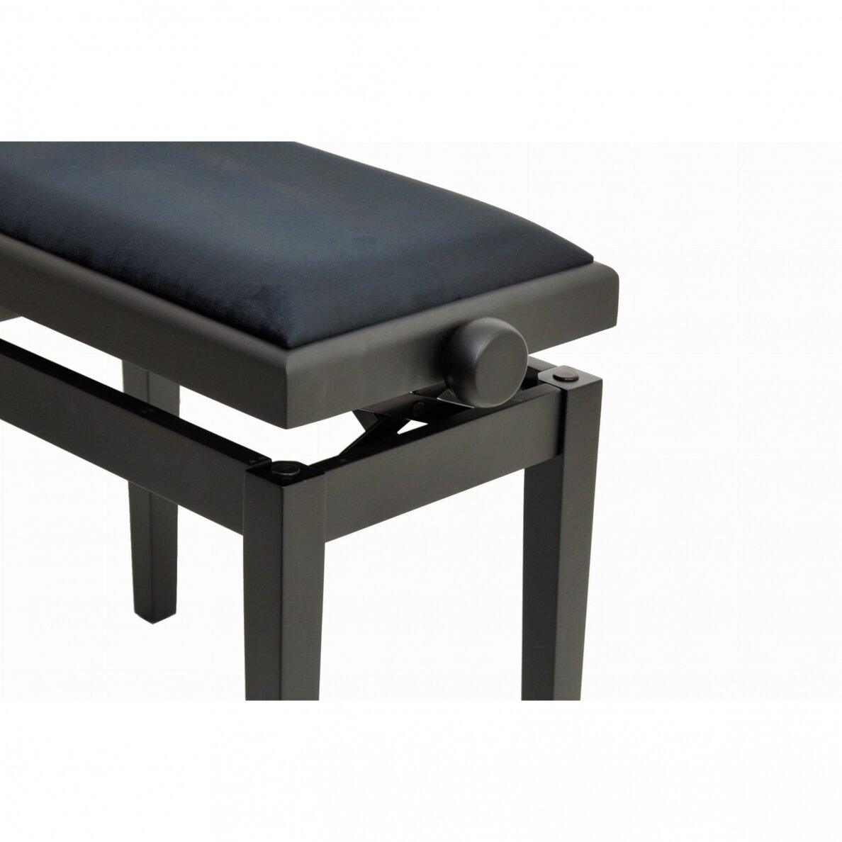 AMBRA PB-2 KEYBOARD BENCH BLACKD MATT BLACK VELVET TOP 3