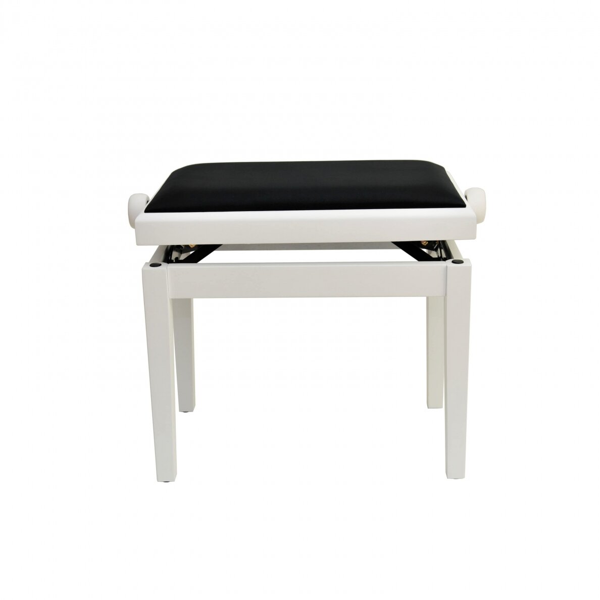 AMBRA PB-4 KEYBOARD BENCH WHITE MATT WITH BLACK VELVET TOP 1 AMBRA PB-4 KEYBOARD BENCH WHITE MATT WITH BLACK VELVET TOP 1