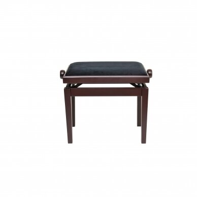 AMBRA PB-1 KEYBOARD BENCH ROSEWOOD MATT BLACK VELVET TOP 1 AMBRA PB-1 KEYBOARD BENCH ROSEWOOD MATT BLACK VELVET TOP 1