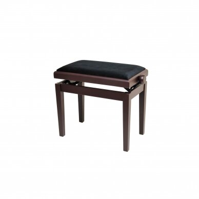 AMBRA PB-1 KEYBOARD BENCH ROSEWOOD MATT BLACK VELVET TOP 2