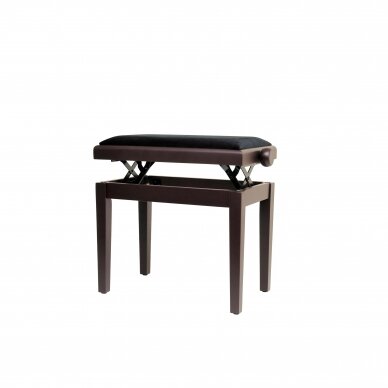 AMBRA PB-1 KEYBOARD BENCH ROSEWOOD MATT BLACK VELVET TOP 3 AMBRA PB-1 KEYBOARD BENCH ROSEWOOD MATT BLACK VELVET TOP 3