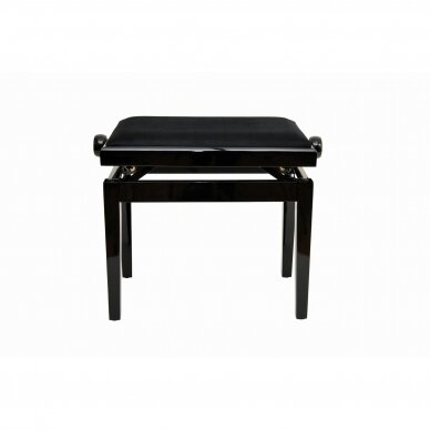 AMBRA PB-3 MEYBOARD BENCH BLACK GLOSS BLACK VELVET TOP 1