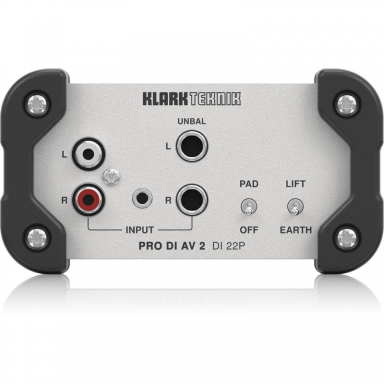 Klark Teknik PRO DI AV 2 DI 22P - Passive Stereo DI Box with MIDAS Transformers and Extended Dynamic Range