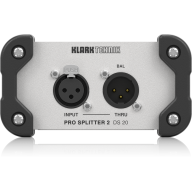 Klark Teknik PRO SPLITTER 2 DS 20 - Passive 1-In / 2-Out Signal Splitter with MIDAS Transformer and Extended Dynamic Range
