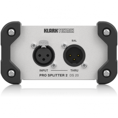 Klark Teknik PRO SPLITTER 2 DS 20 - Passive 1-In / 2-Out Signal Splitter with MIDAS Transformer and Extended Dynamic Range
