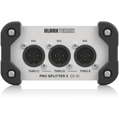 Klark Teknik PRO SPLITTER 5 DS 50 - Passive 1-In / 5-Out Signal Splitter with Extended Dynamic Range 3