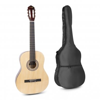 KLASIKINĖ GITARA SU PRIEDAIS MAX SOLOART 173.212 NATŪRALI KLASIKINĖ GITARA SU PRIEDAIS MAX SOLOART 173.212 NATŪRALI