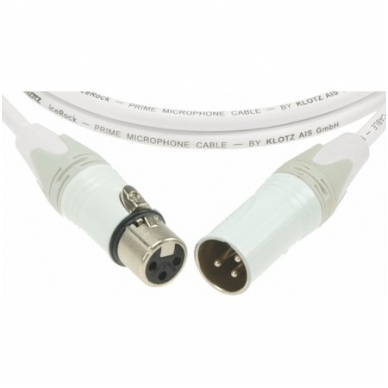 KLOTZ IRFM0500 - White Prime Microphone Cable 2