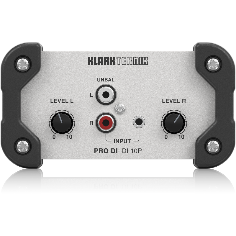 Klark Teknik PRO DI DI 10P - Passive DI Box with Stereo Input / Summed Mono Output, MIDAS Transformer and Extended Dynamic Range Klark Teknik PRO DI DI 10P - Passive DI Box with Stereo Input / Summed Mono Output, MIDAS Transformer and Extended Dynamic Range