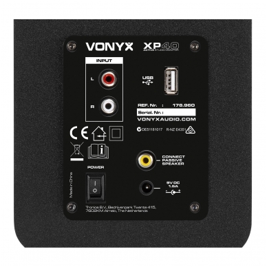 Kolonėlių komplektas su USB, BT - Vonyx - XP40 178.960 5 Kolonėlių komplektas su USB, BT - Vonyx - XP40 178.960 5