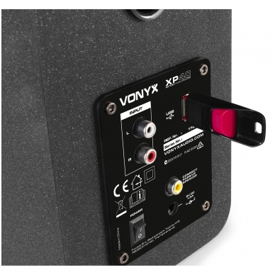 ACTIVE STUDIO MONITORS (PAIR) 4” USB BLUETOOTH - Vonyx - XP40 178.960 6