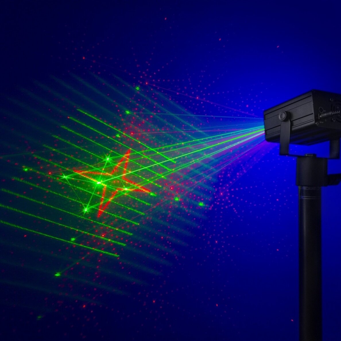 BEAMZ DAHIB DOUBLE RG GOBO LASER SYSTEM WITH BLUE LED 152.612 10