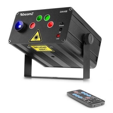 BEAMZ DAHIB DOUBLE RG GOBO LASER SYSTEM WITH BLUE LED 152.612