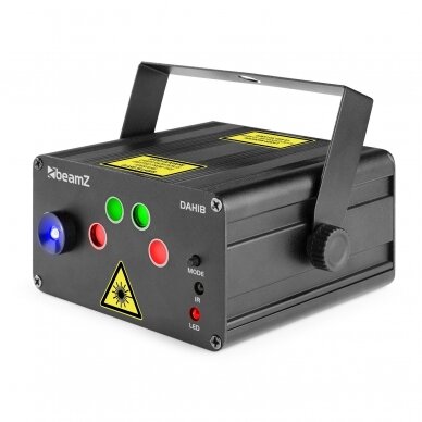 BEAMZ DAHIB DOUBLE RG GOBO LASER SYSTEM WITH BLUE LED 152.612 5