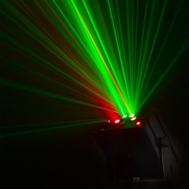 BEAMZ DAHIB DOUBLE RG GOBO LASER SYSTEM WITH BLUE LED 152.612 9