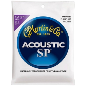 Martin MSP-4050 SP Series String Set 92/8 Phosphor Bronze .011 - .052