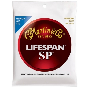 Martin MSP-6200 SP Lifespan String Set 80/20 Bronze .013 - .056