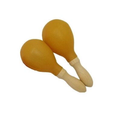 KERA AUDIO M16-YELLOW MARACAS SHAKER (PAIR)