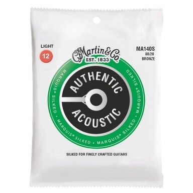 Martin MA-140S Authentic Acoustic Silked String Set 80/20 Bronze .012 - .054