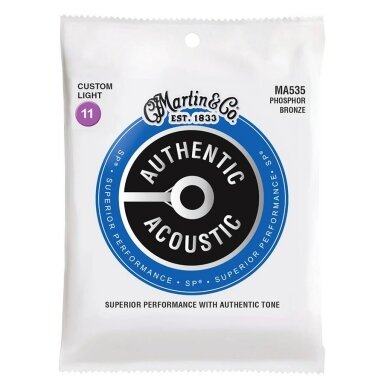 Martin MA-535 Authentic Acoustic String Set Phosphor Bronze .011 - .052