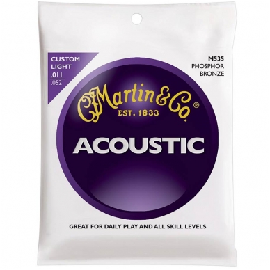Martin M-535 Traditional Series String Set 92/8 Phosphor Bronze Martin M-535 Traditional Series String Set 92/8 Phosphor Bronze