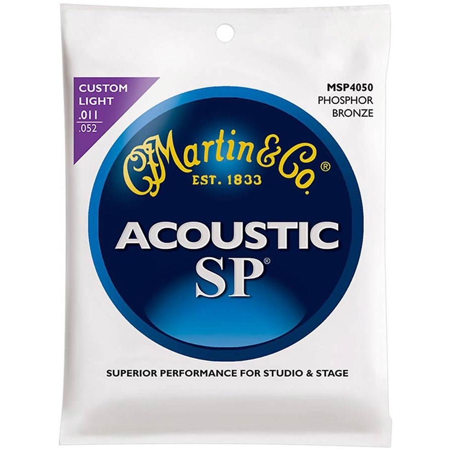 Martin MSP-4050 SP Series String Set 92/8 Phosphor Bronze .011 - .052 Martin MSP-4050 SP Series String Set 92/8 Phosphor Bronze .011 - .052