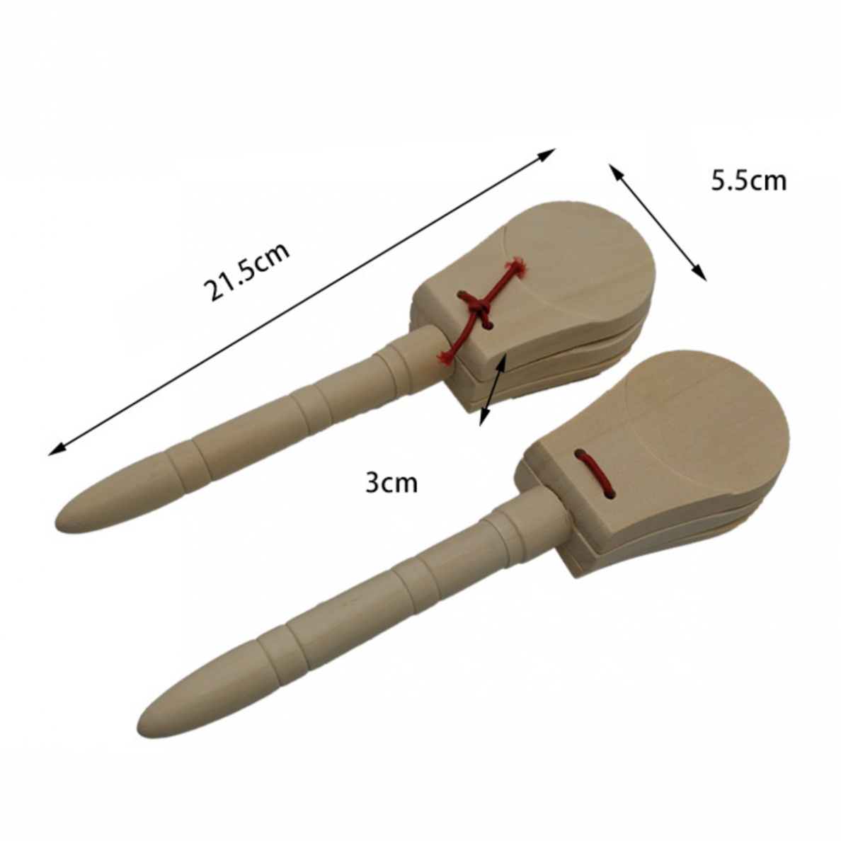 MEDINĖS KASTANJETĖS SU RANKENA KERA AUDIO G8 1