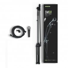 SHURE SM58-KM-SOM QUALITY BUNDLE DYNAMIC VOCAL MICROPHONE WITH K&M BOOM STAND AND 6M XLR CABLE