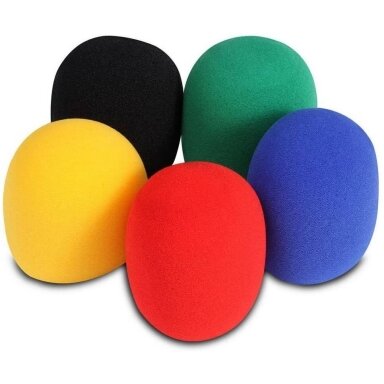 IGO SYSTEM MCC-001 MICROPHONE WINDSCREEN SPONGE COVER (GREEN/RED/YELLOW/BLUE) 1 PC.