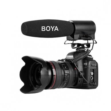 Shotgun Microphone with Integrated Flash Recorder - Boya - BY-DMR7 1
