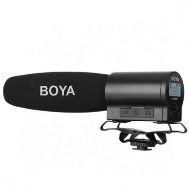 Shotgun Microphone with Integrated Flash Recorder - Boya - BY-DMR7