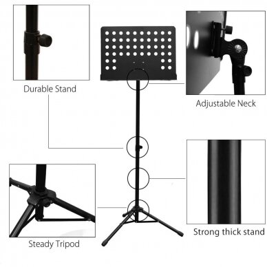 EVER PLAY BS-400 MUSIC NOTE STAND 2 EVER PLAY BS-400 MUSIC NOTE STAND 2