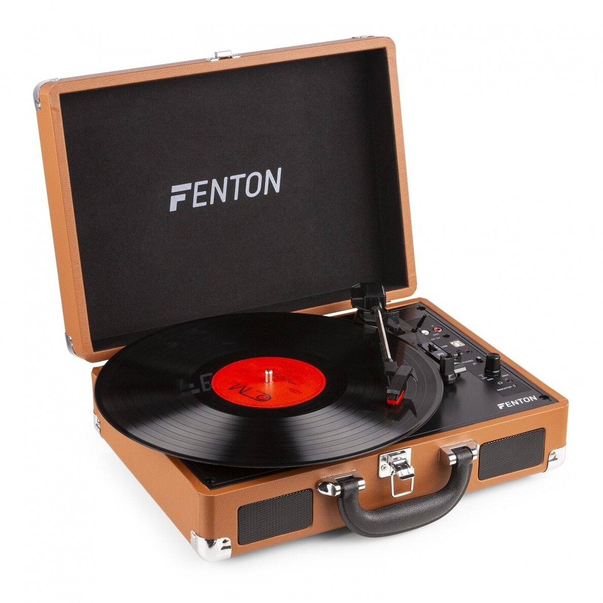 NEŠIOJAMAS VINILINIŲ PLOKŠTELIŲ GROTUVAS FENTON RP-115F RUDAS 102.111 NEŠIOJAMAS VINILINIŲ PLOKŠTELIŲ GROTUVAS FENTON RP-115F RUDAS 102.111