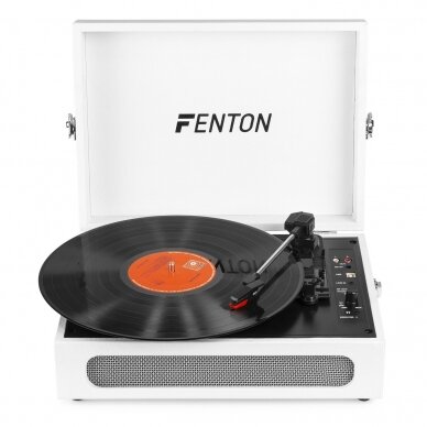 VINILINIŲ PLOKŠTELIŲ GROTUVAS SU BLUETOOTH FENTON RP-118F BALTAS 102.056 2 VINILINIŲ PLOKŠTELIŲ GROTUVAS SU BLUETOOTH FENTON RP-118F BALTAS 102.056 2