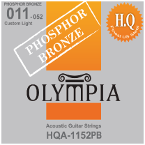 Olympia HQA-1152PB Acoustic Guitar Strings .011-.052 Olympia HQA-1152PB Acoustic Guitar Strings .011-.052