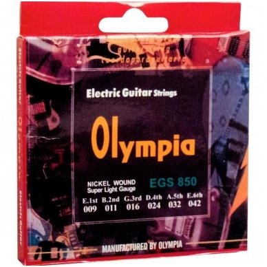 OLYMPIA EGS-850 Nickel Plated Steel Wire .009 - .042 Super Light OLYMPIA EGS-850 Nickel Plated Steel Wire .009 - .042 Super Light