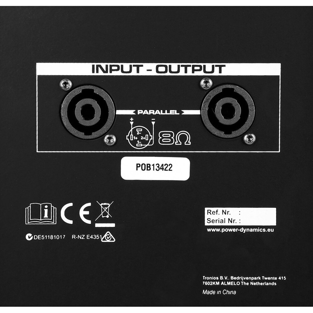 POWER DYNAMICS PD415P PASSIVE SPEAKER 15" 1400W 178.275 6