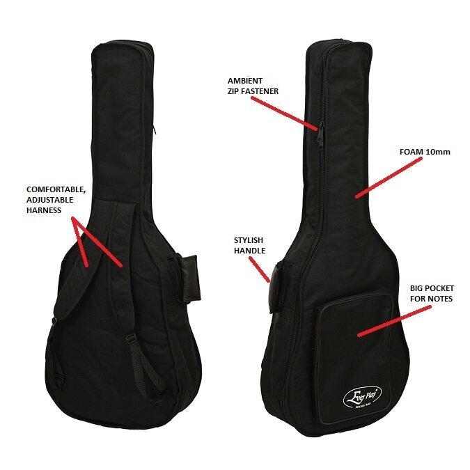 PAMINKŠTINTAS DĖKLAS KLASIKINEI GITARAI EVER PLAY 810-C 4/4 2 PAMINKŠTINTAS DĖKLAS KLASIKINEI GITARAI EVER PLAY 810-C 4/4 2