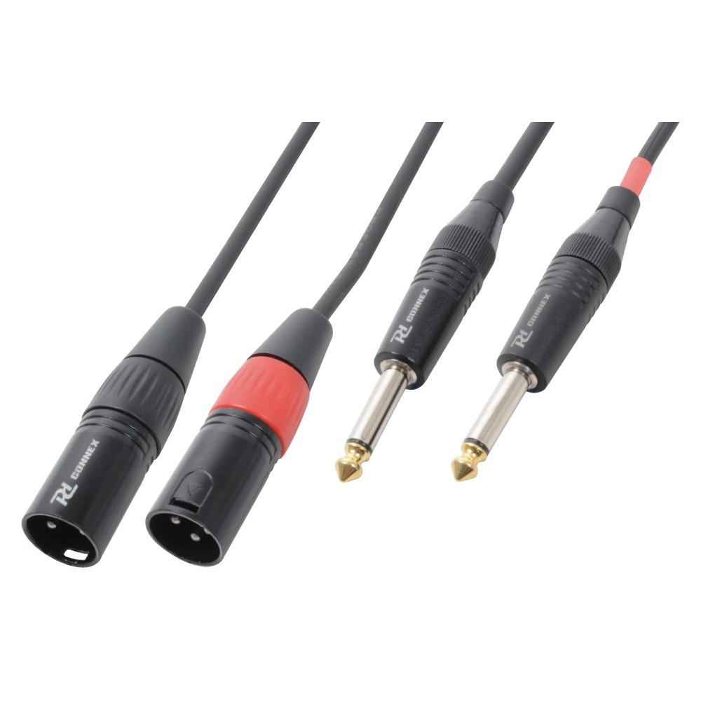 PD-CONNEX Cable 2xXLR Male-2x6.3 Mono 6.0m 177.063