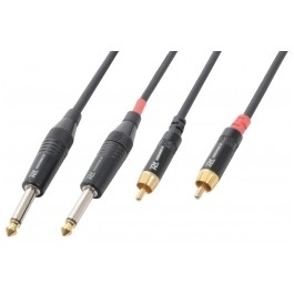 PD-CONNEX Cable 2x6.3 Mono - 2xRCA Male 1.5m 176.660