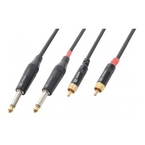 PD Connex Cable 2x6.3 Mono - 2xRCA Male 1.5m 176.660