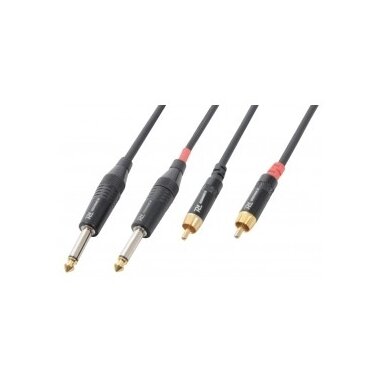 PD-CONNEX Cable 2x6.3 Mono - 2xRCA Male 1.5m 176.660