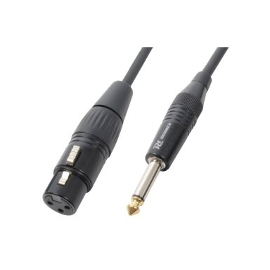 PD-CONNEX - CABLE XLR FEMALE/6.3 MONO 6M BLACK 176.452