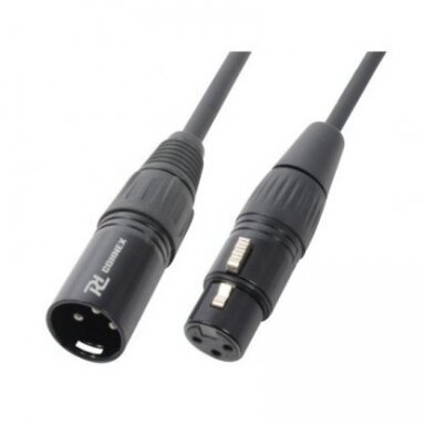 PD-CONNEX XLR plug - XLR socket, black, 1.5m 176.003